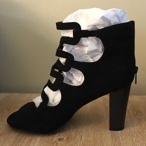 Torrid Laser Cut Out Black Heels